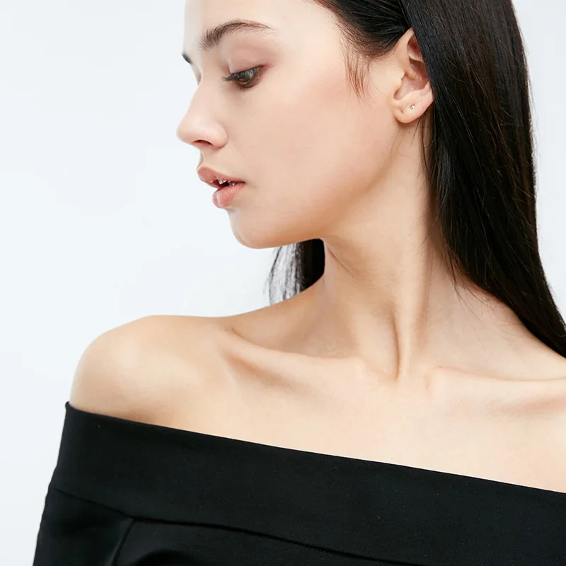 Vero Moda женское Плиссированное Платье с принтом лодочкой и 3/4 рукавами в горошек | 31837C535