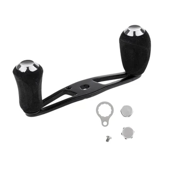 

1x Reel Handle With 1 Set Metal Mounting Kit Push Fishing Tools