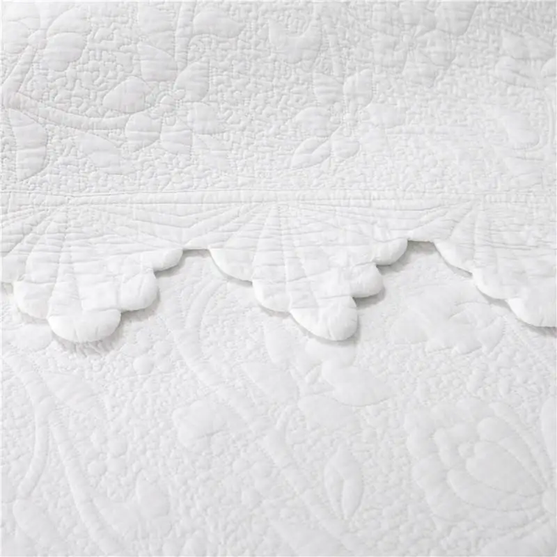 34Luxury European Style Cotton Bedspread Bed Cover Bed Sheet Linen Summer Quilt Blanket Pillowcases 3pcs