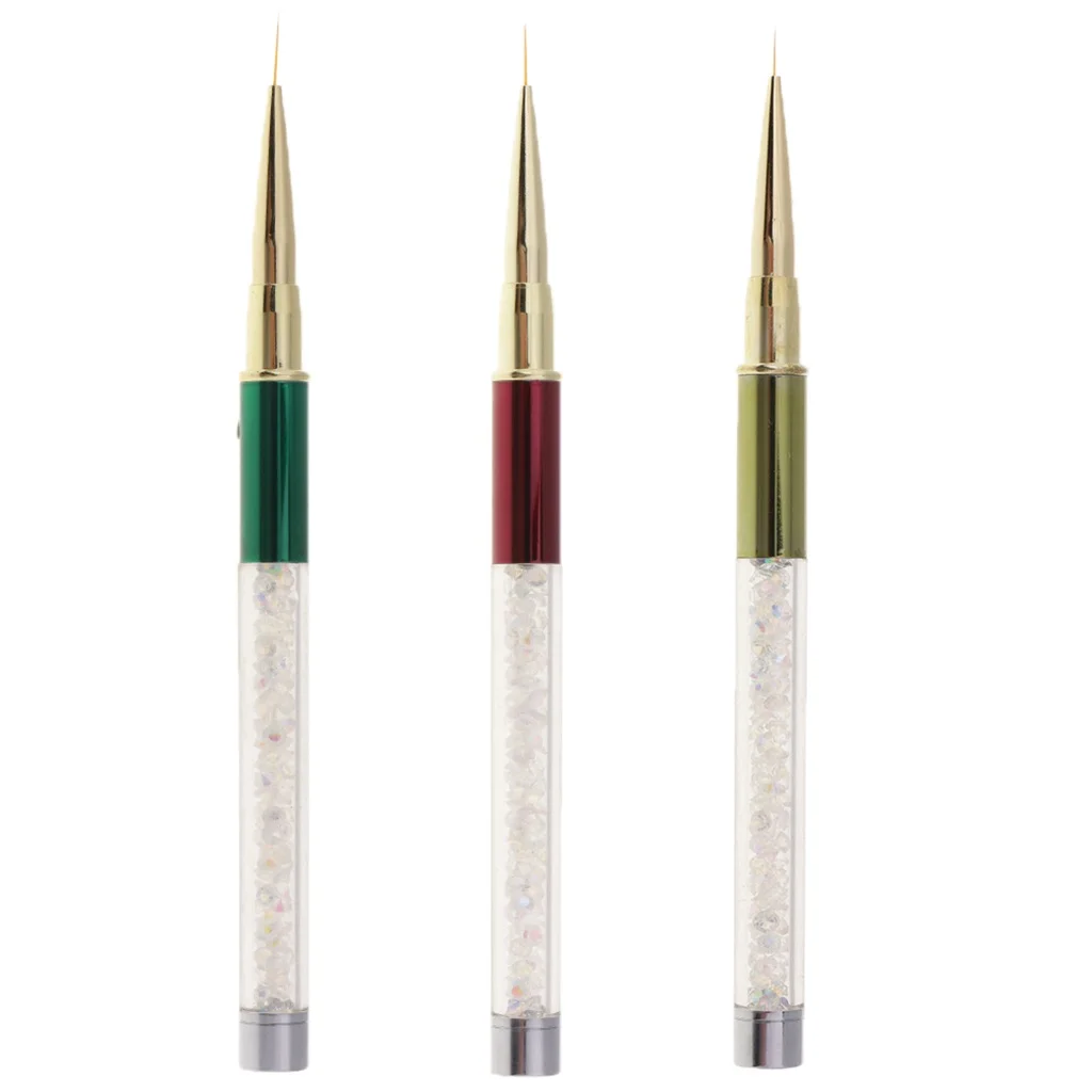 Fine Drawing Striping Liner Design Tips Nail Art Pen Brushes Brush Salon DIY Gel UV Manicure Tool