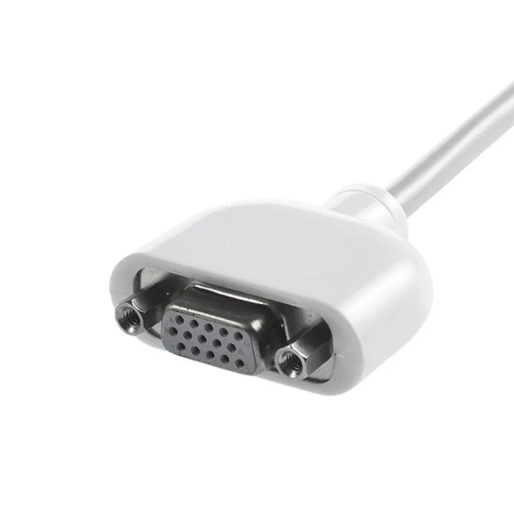Мини с DVI на VGA адаптер мужской-Женский адаптер кабель видеоадаптера для Apple MacBook Белый для мультимедийного использования