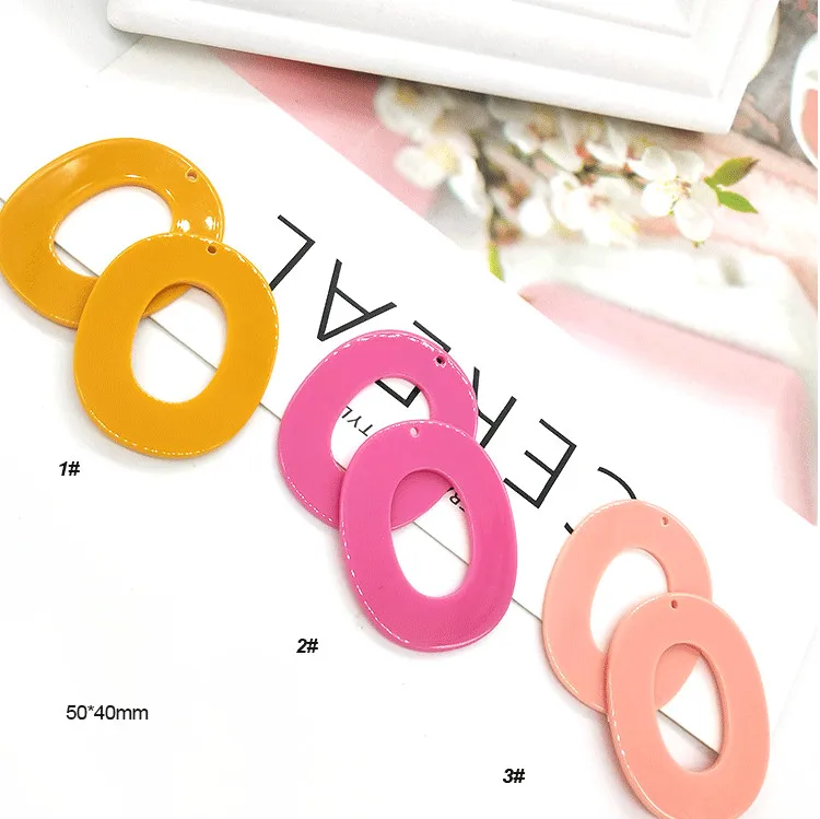 DIY Acrylic Earrings Decoration Ear Clip Earrings Handmade Pendant Ear Jewelry Material Accessories WD22 (3)