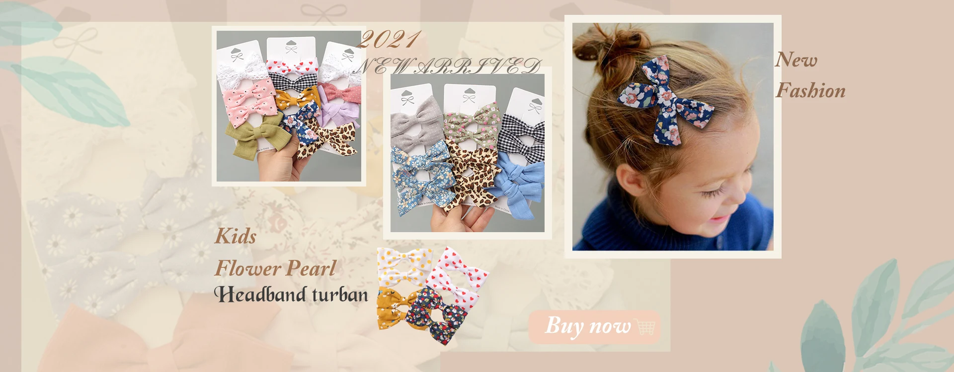 2021 New Solid Cotton Hiar Bows With Clip For Baby Girls Hair Clips Barrettes Hairpins Hair Accessories Kid Handmade заколки