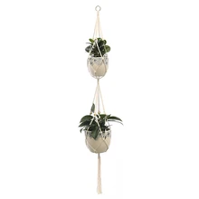 Handmade Macrame Plant Hanger Pot Holder Pot Tray/pot Hanger Pot Tray for Wall Decoration Countyard Macrame Wall Hanging