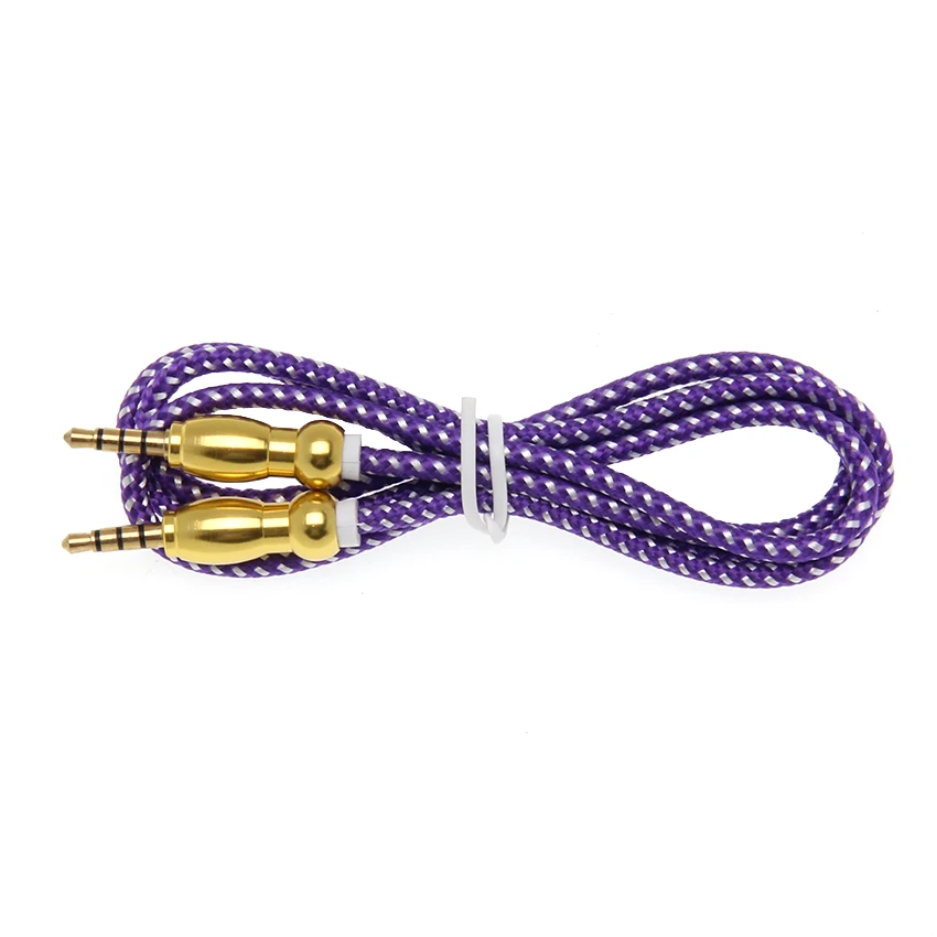 Jack 3 5 Gold Plated Plug Audio Cable 3 5mm Aux Cord Speaker Line Wire For iPhone 11 Samsung Galaxy S8 S9 Car Headphone