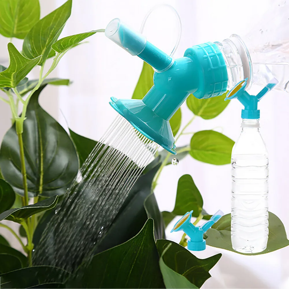 2 в 1 Садовый пластиковый спринклер переносной для растений насадка для полива инструмент распылитель для воды банки для воды крышка для бутылки садовый инструмент 32