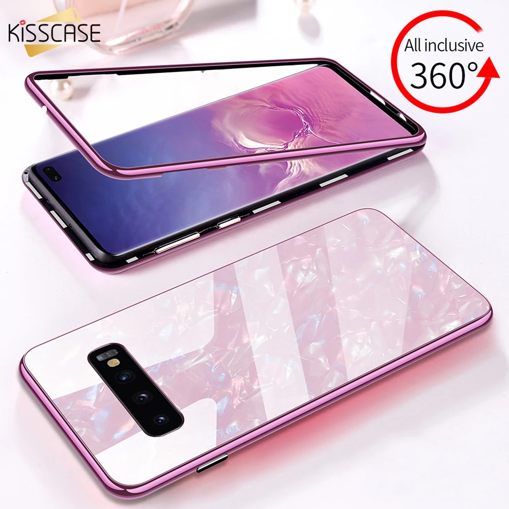 

KISSCASE Magnetic Case For iPhone XR XS MAX X 8 7 6 6S Plus XS Case Shell Glass Cover for Samsung S10 S9 S8 S7 Plus Note 8 Coque