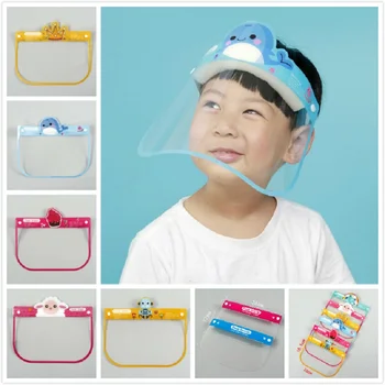 

50PCS/LOT Children Cartoon Face Shield Anti-splash Dust Face Cover Cute Kid Visor