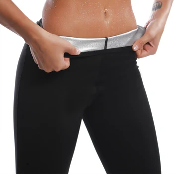 

Womens Silver ion coating Thermo Pants Sweat Sauna Suits Body Shapers Woman Waist Trainer Slimming Shorts Girls Fitness Leggings