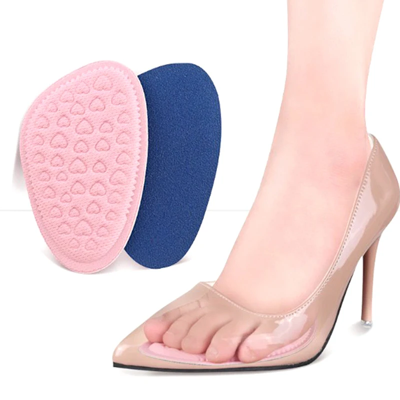 1 Pair Forefoot Insoles Shoes Sponge Pads High Heel Soft Insert Anti-Slip Foot Protection Pain Relief Women Shoes Insert Insoles