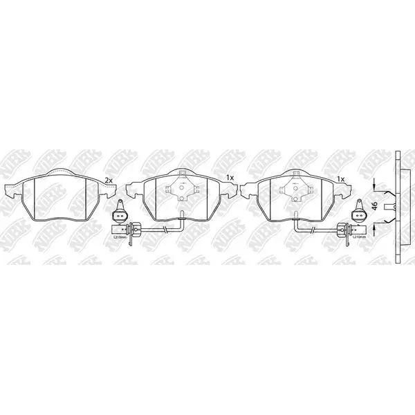 Колодки дисковые п.\ Opel Calibra/Vectra, Saab 900 2.0-2.2DTi 95