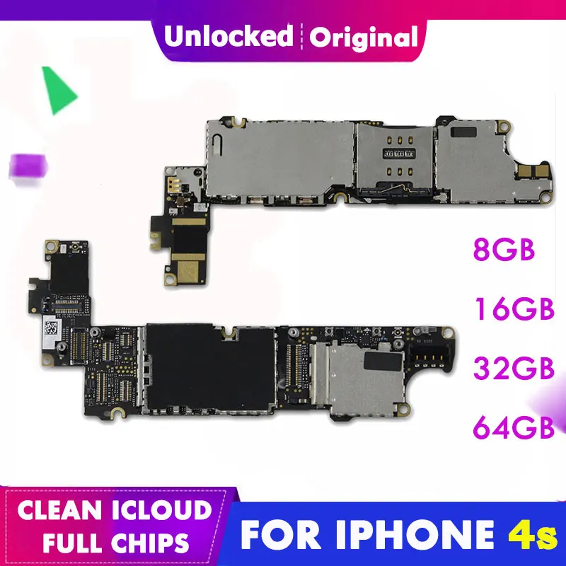 Для iPhone 4S Материнская плата GSM во всем мире заводской оригинальной заменен на 8 Гб