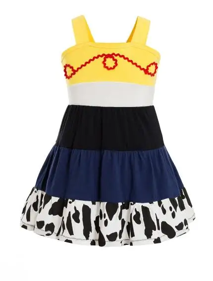 Girls dress kids clothes infant winter lace dress elsa gown bo peep jessie buzz Woody Cowgirl Jessie Buzz lightyear Alien