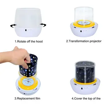 

Star Projection Lamp Star Projector Night Light Living Room Party Atmosphere Love Moon Multifunction