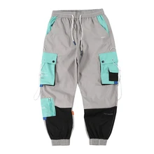 Мужские шаровары с несколькими карманами в стиле хип-хоп, брюки, уличные спортивные штаны, мужские повседневные модные брюки-карго, Мужские штаны для бега