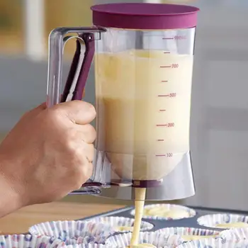 

900ml Cupcake Pancake Cake Cream Dispenser Cake Mix Jug Baking Essentials Maker Cooking Tools Funnel Measuring cup