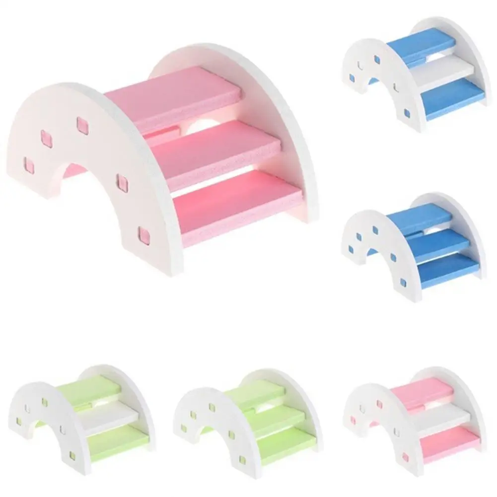 Hamster Hedgehog Rainbow Arch Bridge Small Animal Play Ladder Climb Kit Toy | Дом и сад