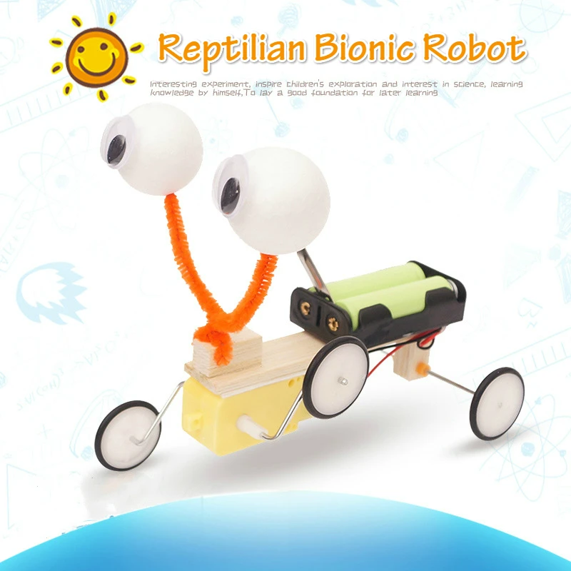

Fun DIY Kids Science Experiment Toys For Children Bionic Robot Reptile Model Construction Invention Education School Project