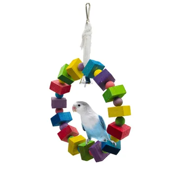 

Bird Perch Toys For Parrot Conure Accessories And Budgie Parakeet Hanging Cage Decoration Love Swing Pet Supplies Drop Shipping