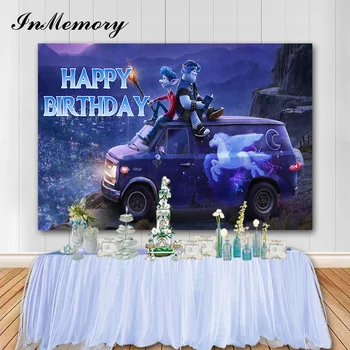 

InMemory 2020 Movie Theme Poster ONWARD Birthday Backdrop Children Custom Name Photo Background Photography Studio Props Banner