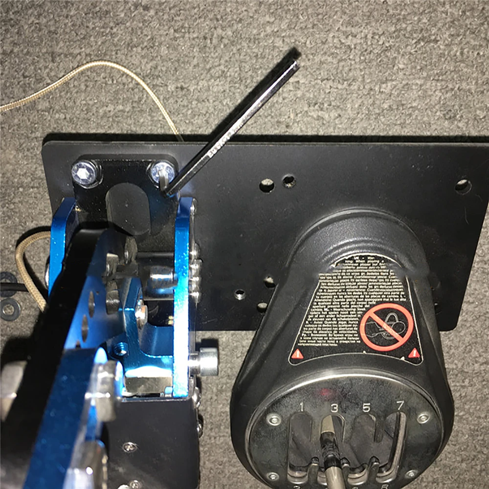 Obokidly Racing Game USB Handbrake Drift Adapter Board for Logitech G27 G29  Steam Racing Game Simulation Bracket Accessories (Under Table Bracket, Bla  通販