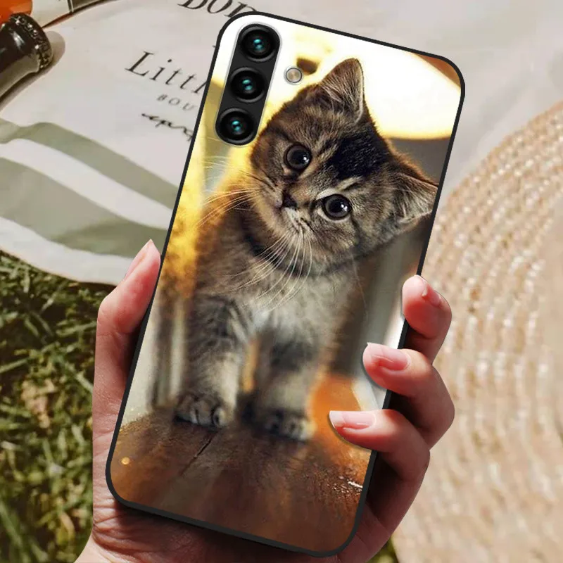 Silicone Back Cover Phone Case with Soft Bumper in Black