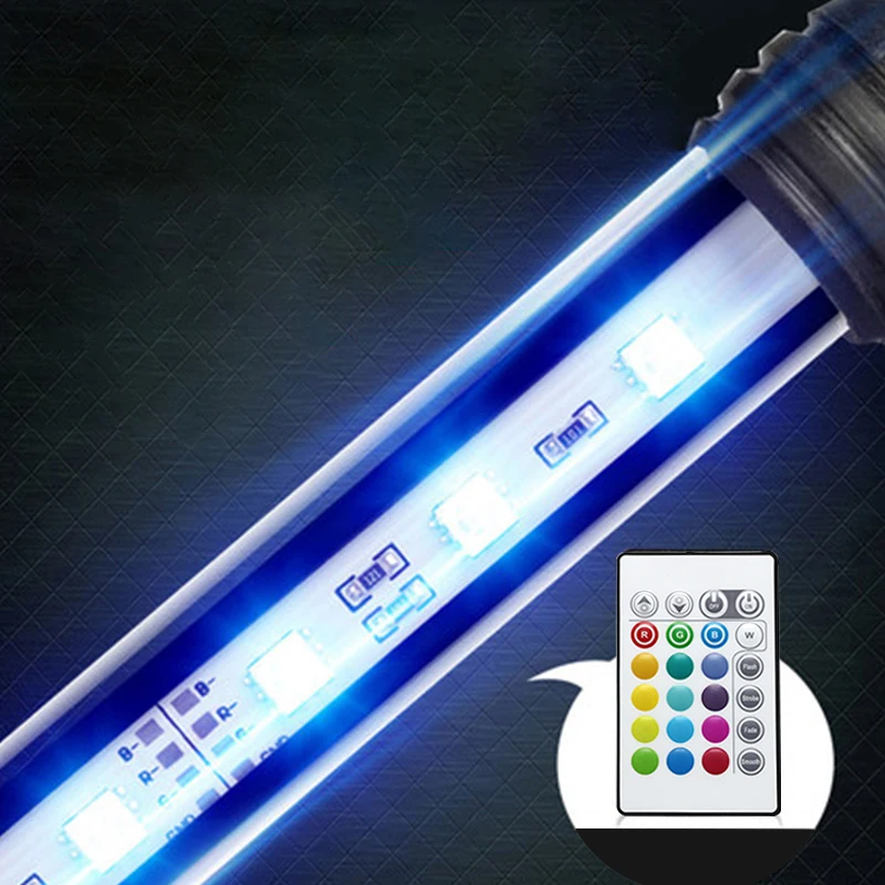 

Aquarium LED Bar Light 78CM RGB Remote Control Aquarium for Fish Tank Amphibious Submersible LED Lamp Arowana Light