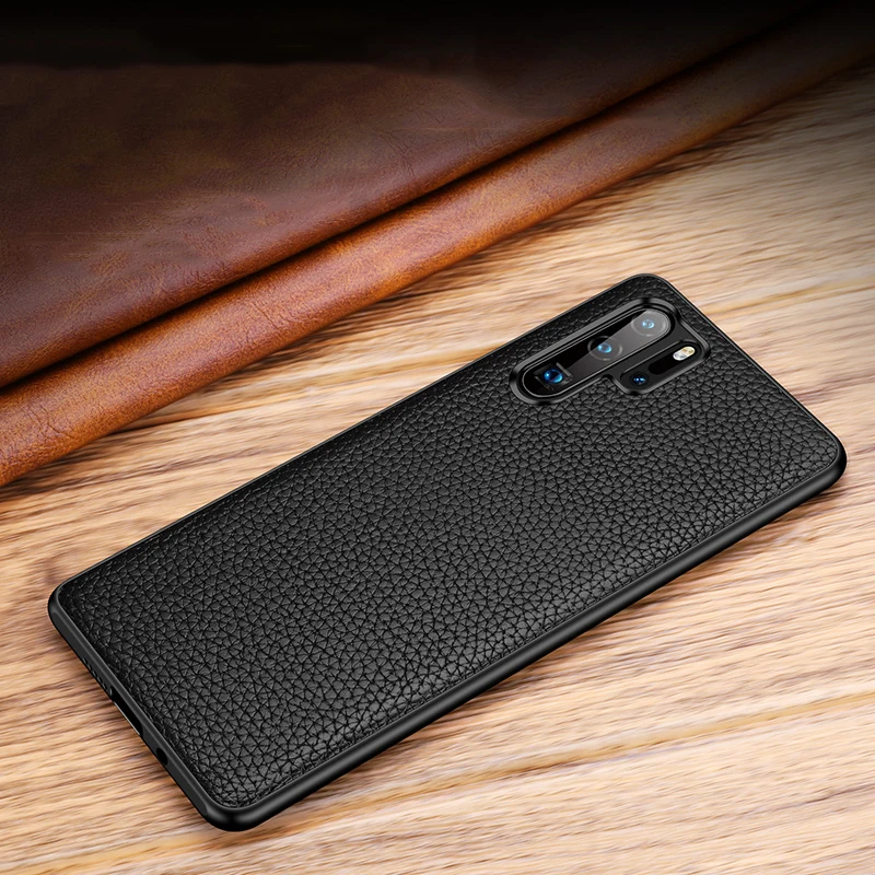 Ультратонкий чехол для huawei Honor 20 Pro P30 Pro Lite mate 30 20 Pro X, роскошный противоударный силиконовый чехол из натуральной кожи