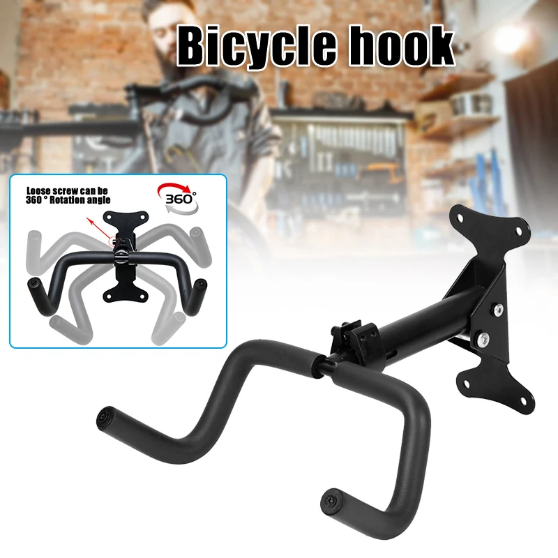 360° Adjustable Bicycle Wall Mounted Stand Holder Foldable Mountain