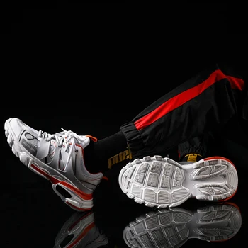 

Trendy color matching sports casual shoes men's shoes Korean style breathable thick-soled increased running shoes