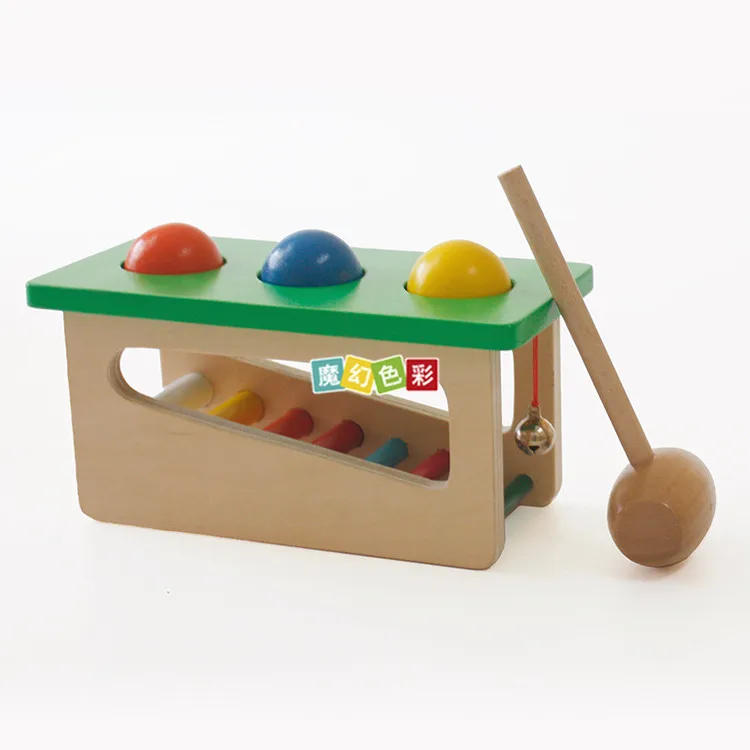 

Hot Selling Wooden Children'S Educational Piling Taiwan Infants Wisdom Brain Beat Toys with Xylophone