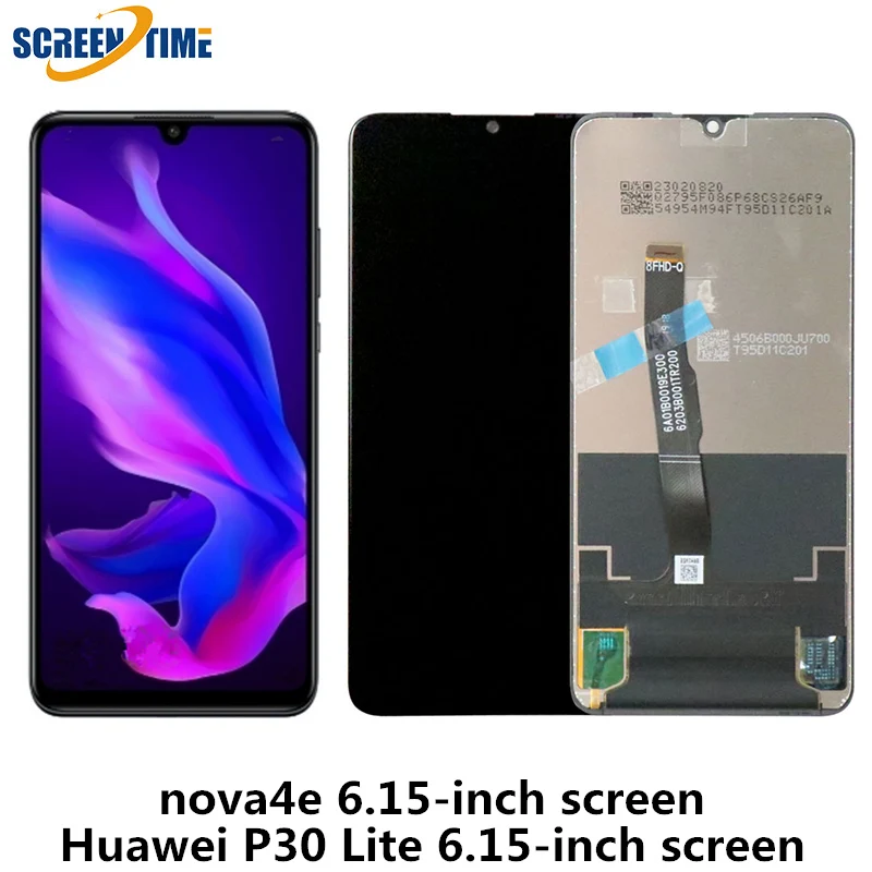 Сменные детали для Huawei P30 Lite Оригинальный сенсорный ЖК-экран в сборе с рамкой