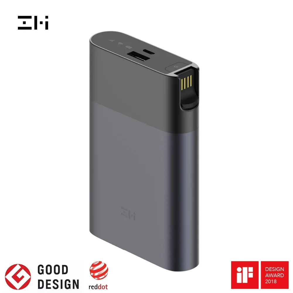 Оригинальный Wi Fi роутер Xiaomi ZMI 4G внешний аккумулятор 10000 мАч беспроводная