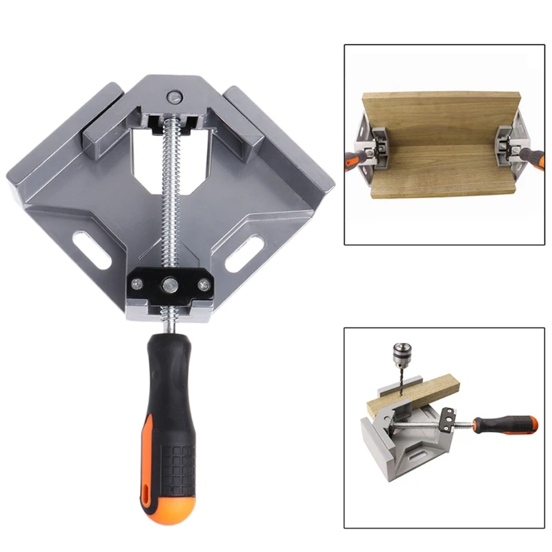 

Aluminum Alloy Single Handle 90 Degree Right Angle Clamp Woodworking Wood Frame Clip Right Angle Folder Tool For Welding