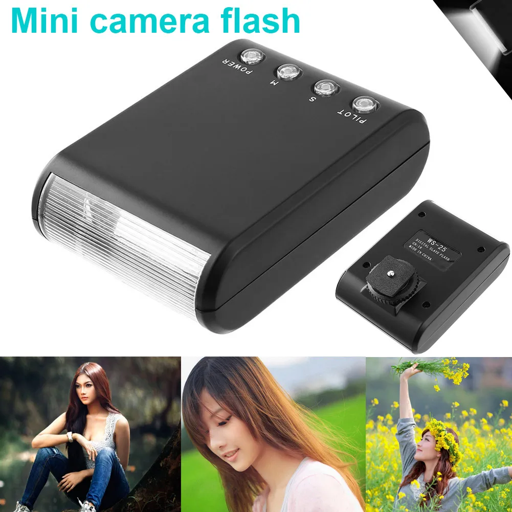 

Universal Compatible Mini LED Camera Flash Speedlite External Protable Flashlight OC-shipping