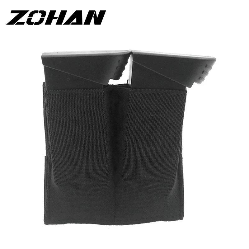 

Zohan Tactical Pistol Double Magazine Pouch Concealed Carry Hunting Waist Belt Mag Holster Bag Airsoft Gun Accessories