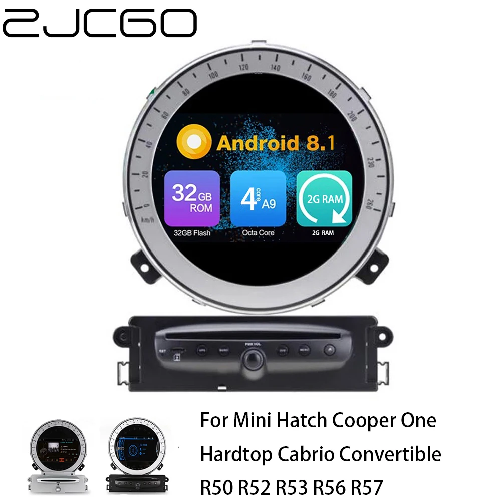 Car Multimedia Player Stereo GPS Radio Navigation Android Screen for Mini Hatch Cooper One Hardtop Cabrio R50 R52 R53 R56 R57