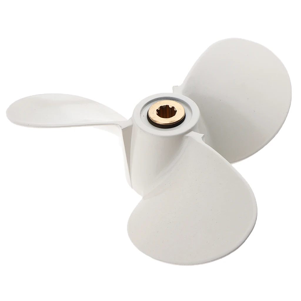 Boat Marine Aluminum Propeller for Yamaha 2-6HP Outboard Boat Motors 7 1/2 X 8 BA Type with 3 Improved Blade
