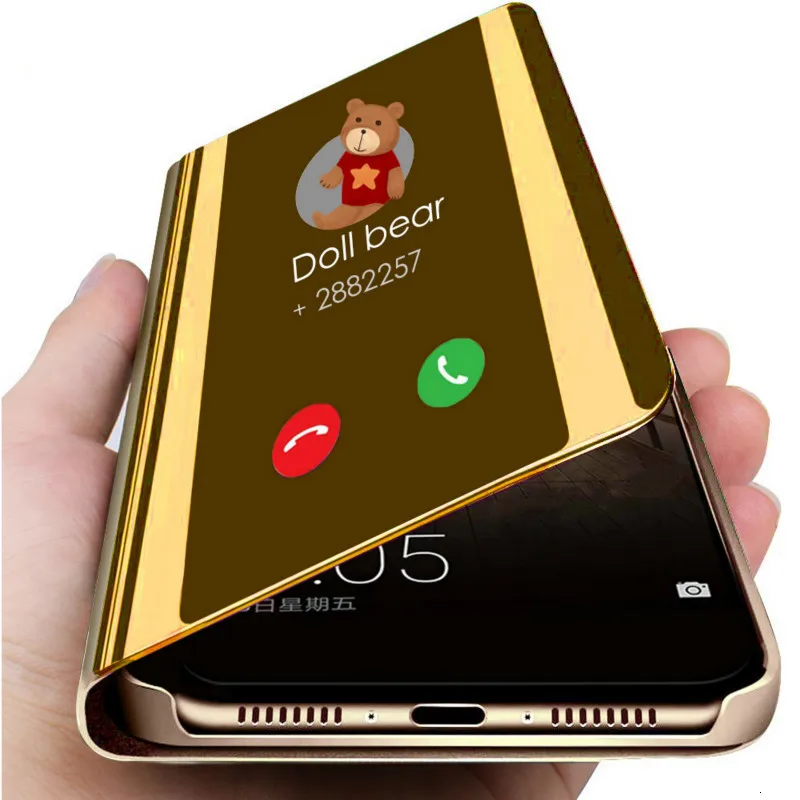 Smart mi rror флип чехол для Xiaomi Redmi Note 8 4 4X5 6 7 Pro 6A 7A F1 K20 GO кожаный чехол для Xiaomi mi 8 Lite 9 SE 9T 5X 6X A2|Чехлы-книжки| | АлиЭкспресс