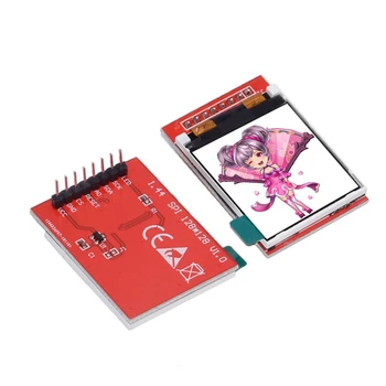 

10 PCS1.44 inch 1.44" 128*128 Color TFT Red LCD Display Module Screen With SPI Serial Backplane Module 128X128 Replace 5110 LCD