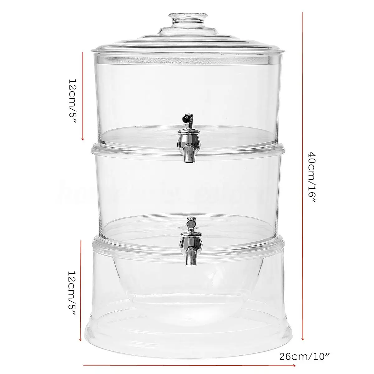 

Hot 2-Layer 3.5L Juice Cold Drink Dispenser Lemonade Beverage Cooler Holder Taps Large Capacity Container Bar Kitchen Tools Dink