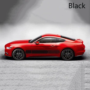 

Waterproof Car Stickers DIY Decor Door 2.1M/6.9ft Body Racing Side Auto