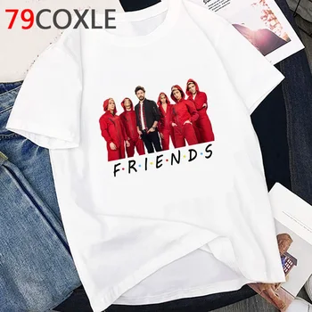 

New Money Heist T Shirt Men La Casa De Papel Kawaii Cartoon T-shirt Bella Ciao Graphic Tees House of Paper Funny Tshirt Male