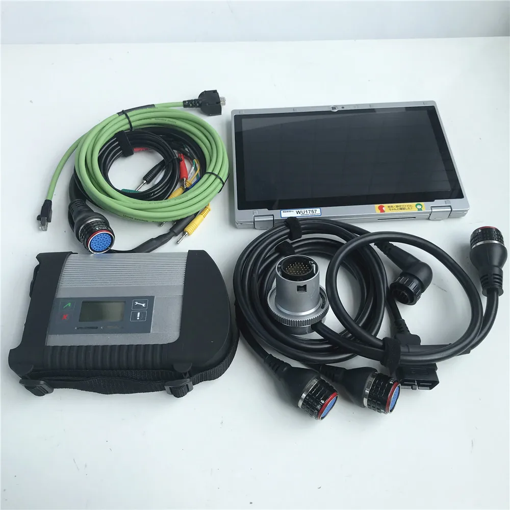 

2019 mb sd connect mb star c5 with laptop special version function ssd in tablet cf-ax2 i5cpu 8gb ram fast speed ready to work