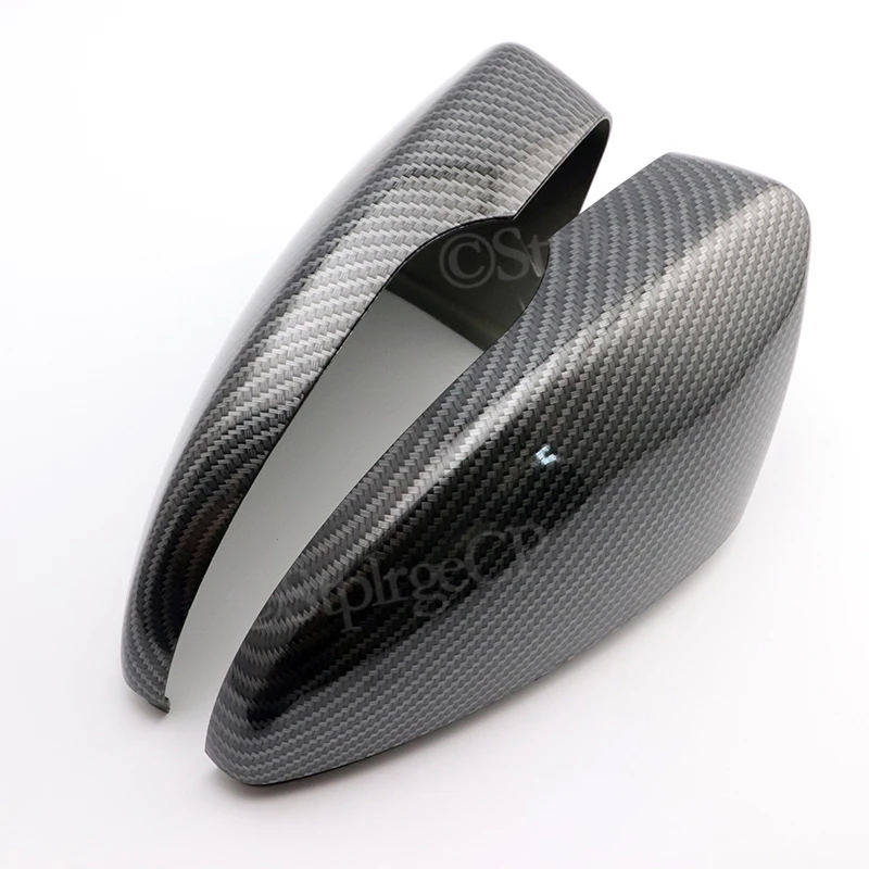 For Volkswagen VW Carbon fiber mirror cover CC Beetle Jetta Passat Sagitar Magotan Scirocco EOS Bora Black rearview | Автомобили и