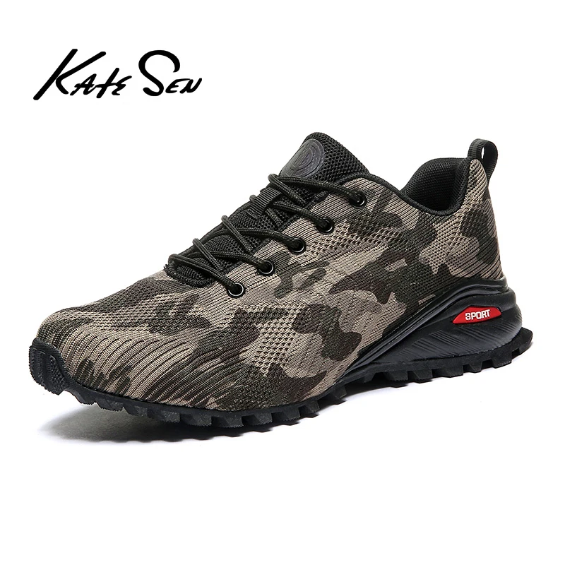 

New Breathable Sneakers Outdoor Camouflage Hiking Shoes Fashion Non-Slip Casual Shoes Light Comfortable Men's Shoes Size 39-48