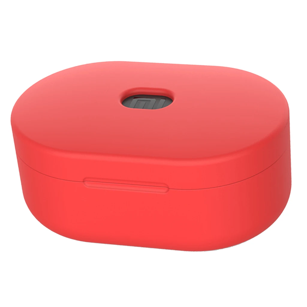 Для Airdot силиконовый чехол Защитный чехол для Xiaomi Airdots TWS Bluetooth наушники Молодежная версия гарнитура защитная коробка - Цвет: Red 64x42x30mm