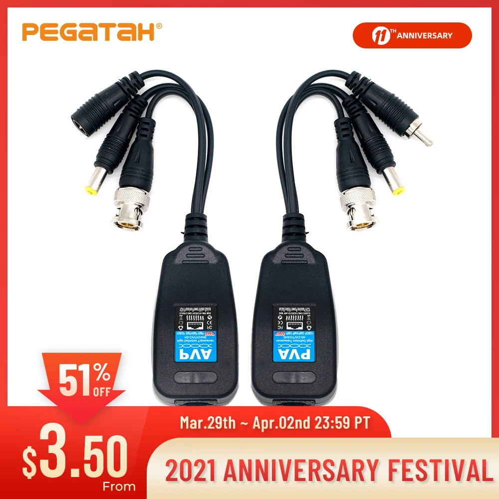 Envío Gratis vídeo CCTV hd 8MP balun conector balun rj45 balun para la vigilancia de seguridad cctv balun hd balun de vídeo