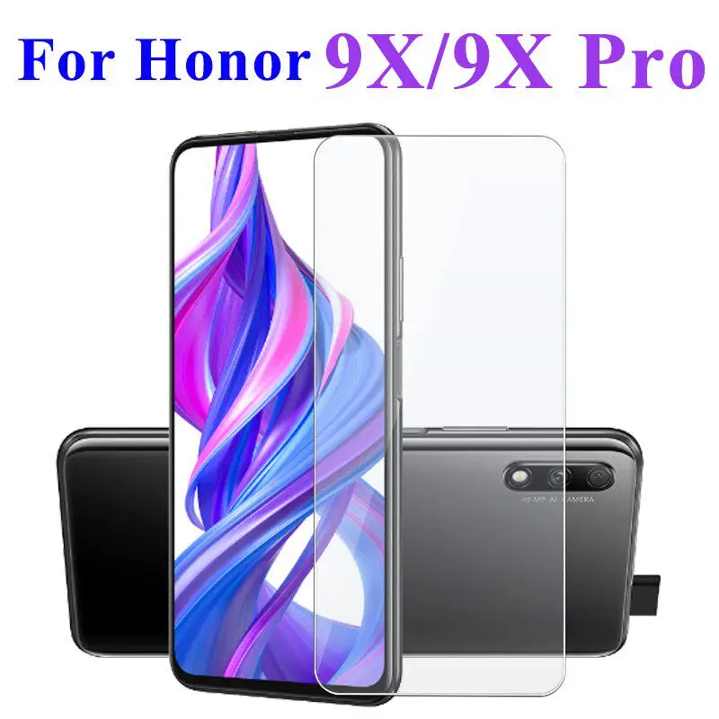 2 шт. закаленное стекло для Huawei Honor 9X Защитное экрана pro Защитная пленка