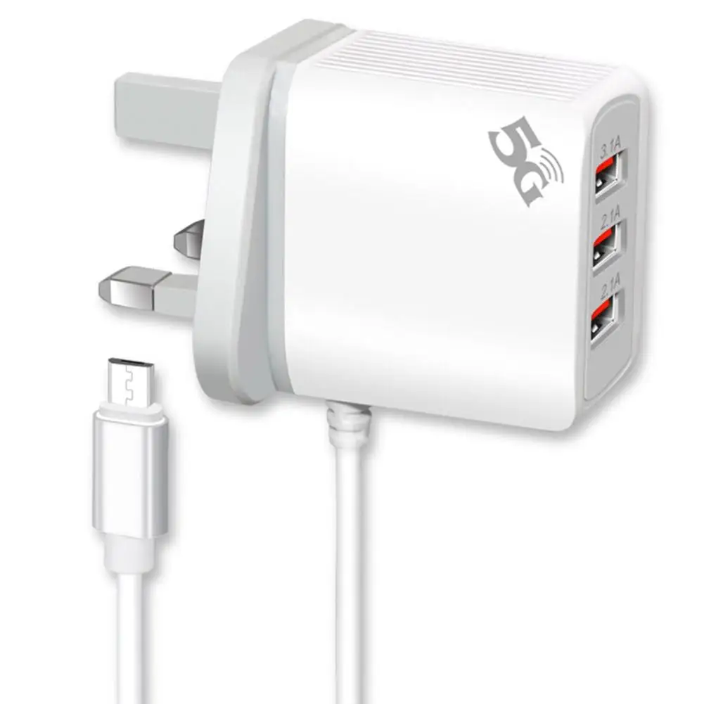 Портативный 3 порта USB 0 Смарт Быстрая зарядка телефон зарядное устройство